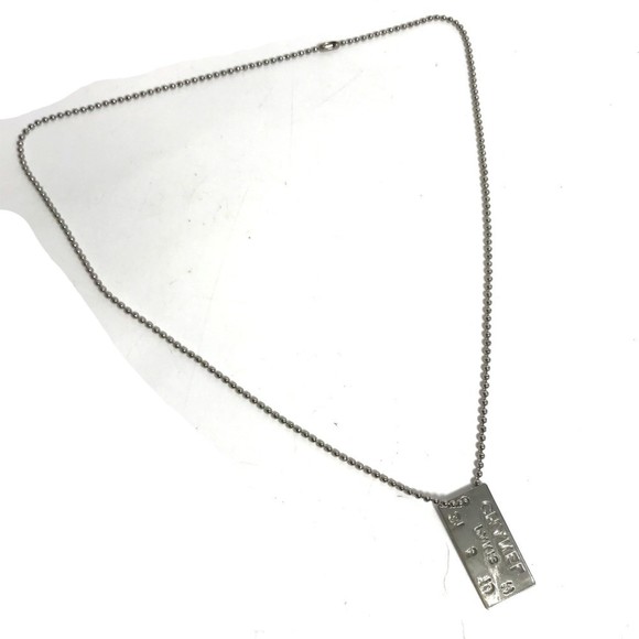 Chanel CC Mark Accessories chain Necklace Silver - Picture 1 of 10